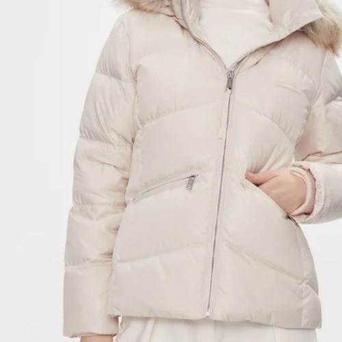 Calvin Klein down jacket with fur and thick lining, size L