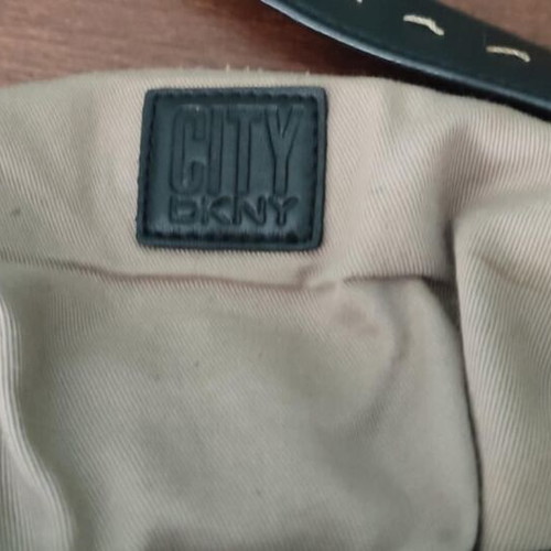 DKNY City shoulder bag used, beige and black