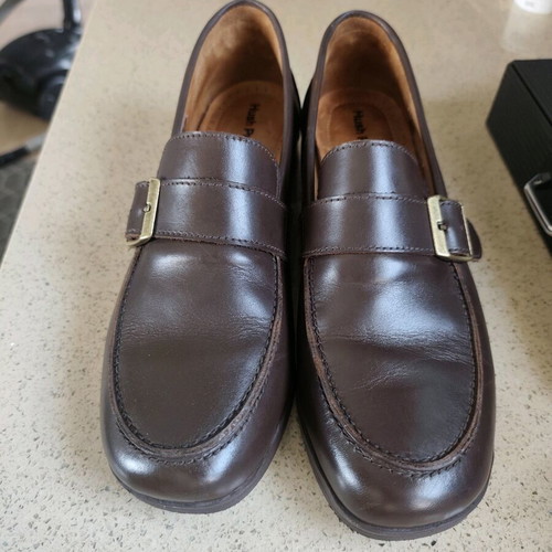 Hush Puppies leather shoes size 41 like new brown