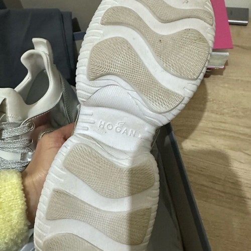 Hogan sneakers 37.5 white - silver like new