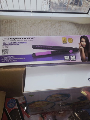 Esperanza 2 in 1 Hair Straightener and Curler new