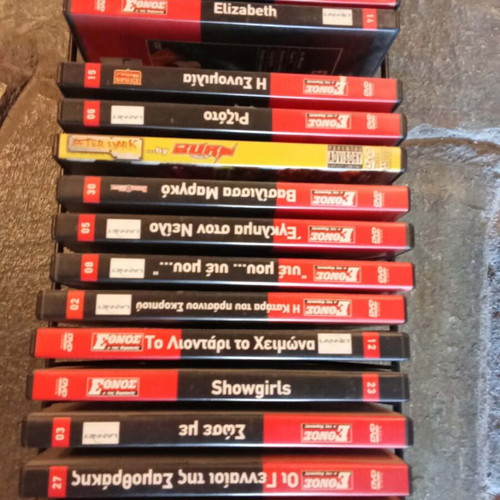 DVD set of 32 like new, various genres with subtitles