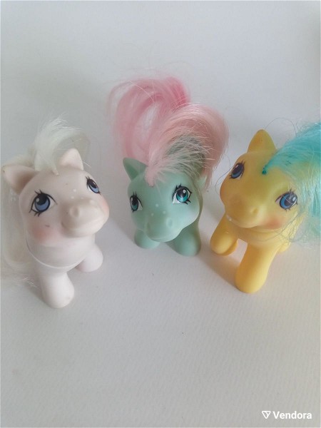  3 mikro mou poni  mora My little pony babies 1987