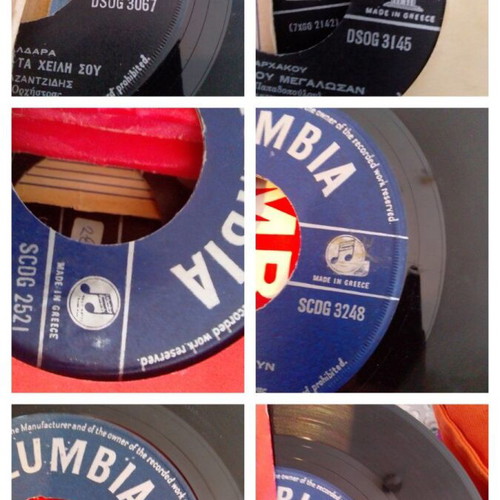 Stelios Kazantzidis Collection of 58 Original 45 RPM Records, 2 Boxes, Laiko