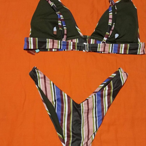 Violetta striped bikini like new, size M, multicolor