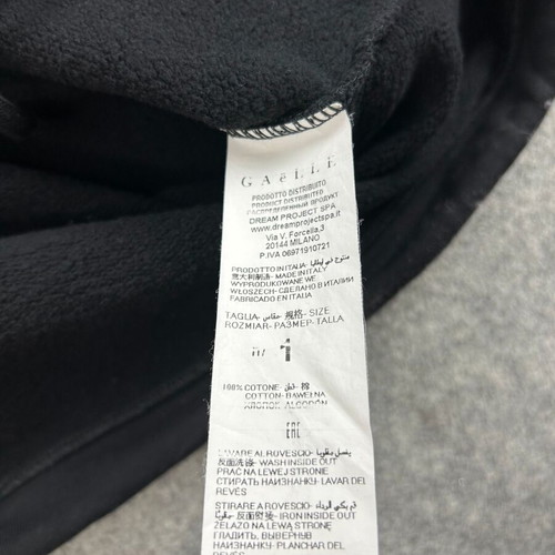 Gaelle Paris black hoodie sweatshirt, unisex streetwear