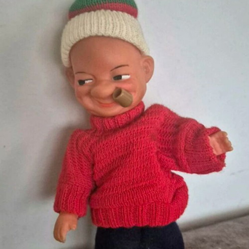 Popeye doll from 1950, used, hard plastic