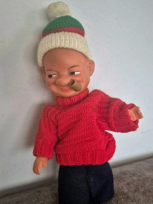 Popeye doll from 1950, used, hard plastic