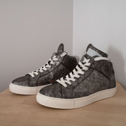 Replay women's silver-white sneakers boots like new, size 38
