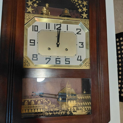 ODO pendulum wall clock used, analog, made in France