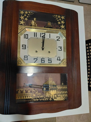 ODO pendulum wall clock used, analog, made in France