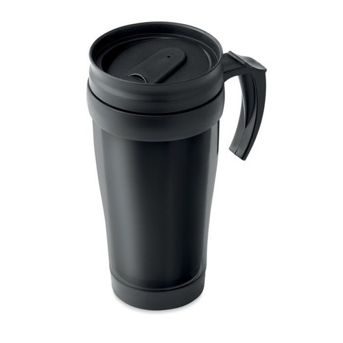 Travel mug with handle, new