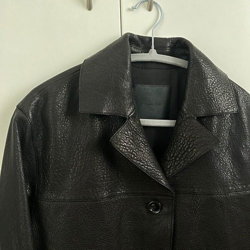 Massimo Dutti Sheep Leather Jacket like new, black, size S