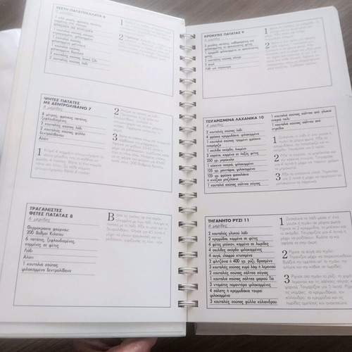 Cookbook Spiral Bound with Smart Menu Combinations Like New