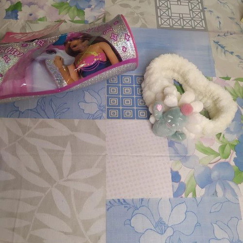 Barbie pencil case and hair ribbon new