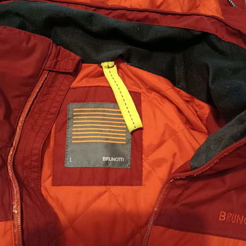 Brunotti men's jacket used, size L, blue-red-bordeaux