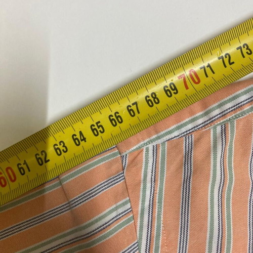 Ralph Lauren Fun Overhemd XL classic fit oxford orange green white pinstripe long sleeve shirt