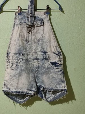 Women's denim salopette like new, blue