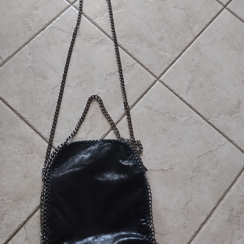 Shoulder and hand bag new, black 25x27