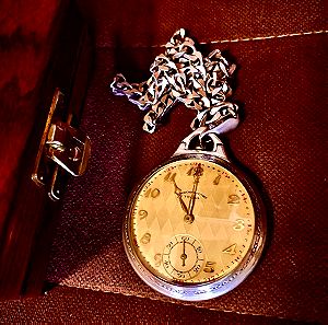 Ασημένιο Ελβετικό ρολόι τσέπης Chronometre Tegra