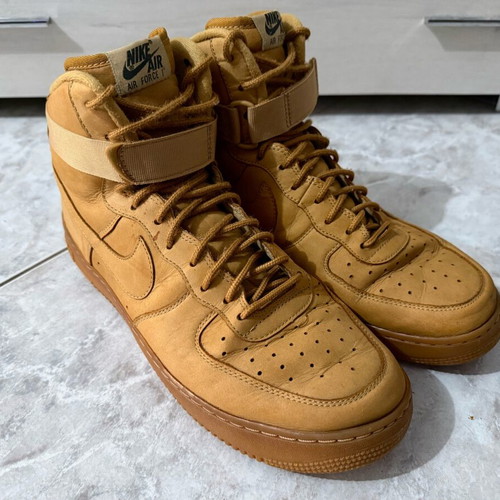 Nike Air Force 1 High Flax like new, size 46, beige brown