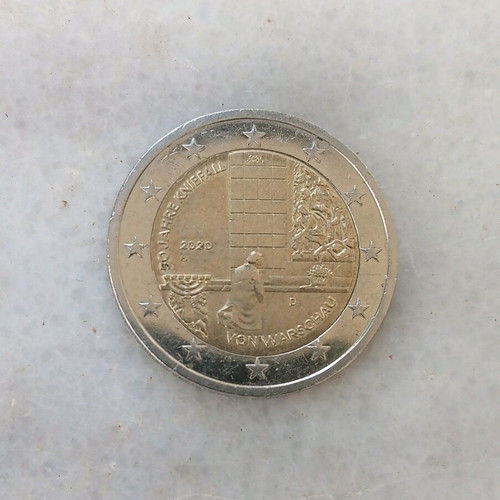 Commemorative 2 Euro Coin Germany D like new with errors 2020