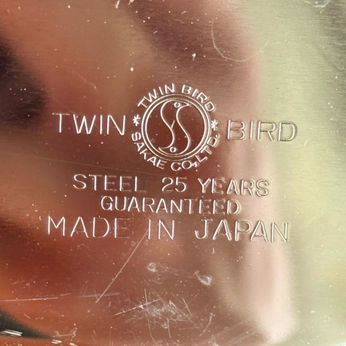 Twin Bird vintage tray stainless steel 30x15cm like new