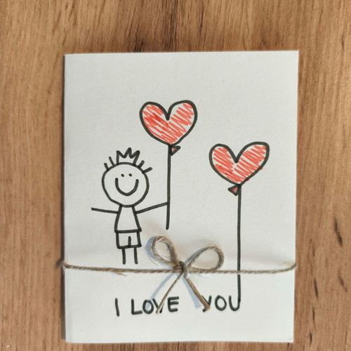 Handmade wishing cards with boys set of 3 like new