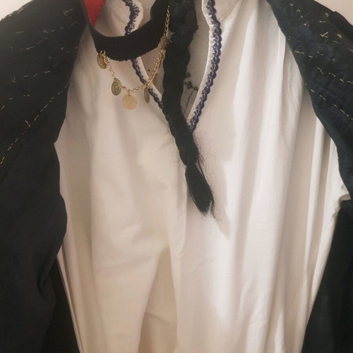 Traditional Thracian costume velvet with gold details, new