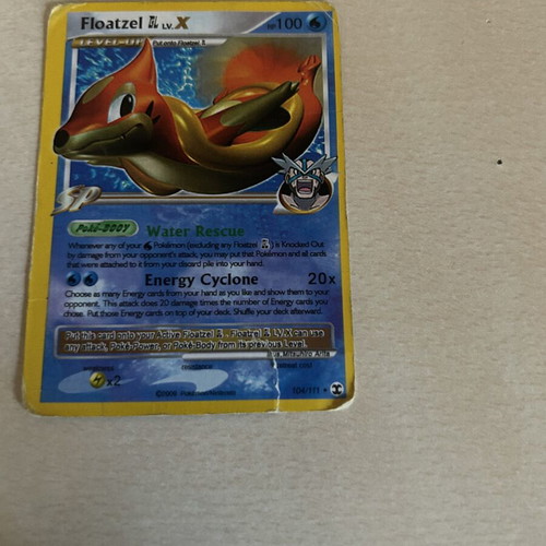 Floatzel Pokemon card used, collectible with minor damage