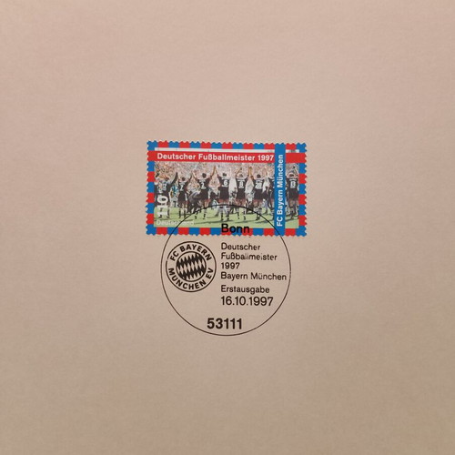 German 1997 stamp with Bonn first day cover postmark