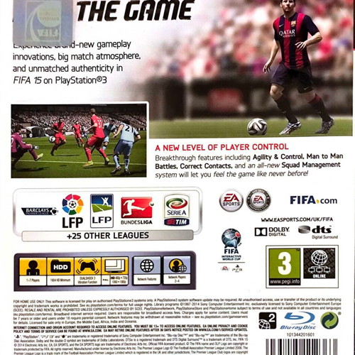 FIFA 15 PS3 game used, sports genre