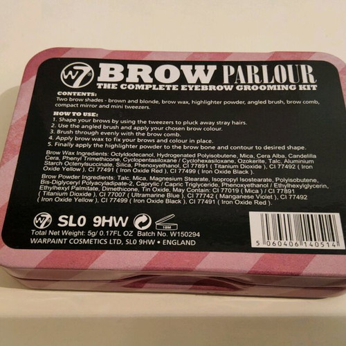 Palette W7 BROW PARLOUR new, the complete eyebrow set