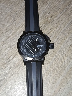 Ene 105 men's watch with black rubber strap