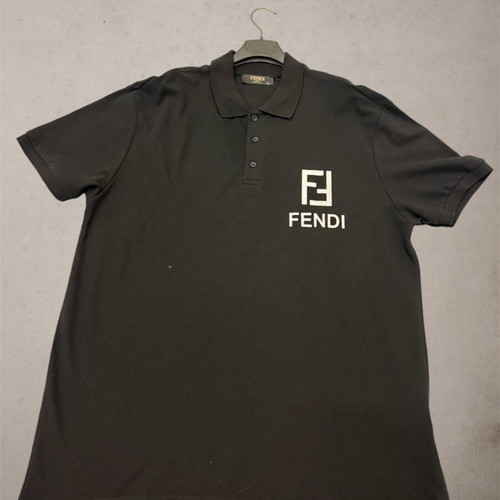 Fendi Black Polo Shirt like new XXL