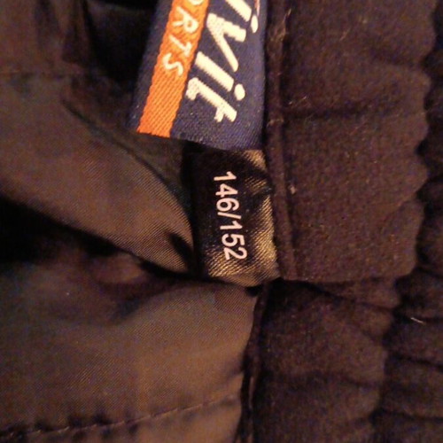 Crivit ski pants like new, black, for ages 10-11
