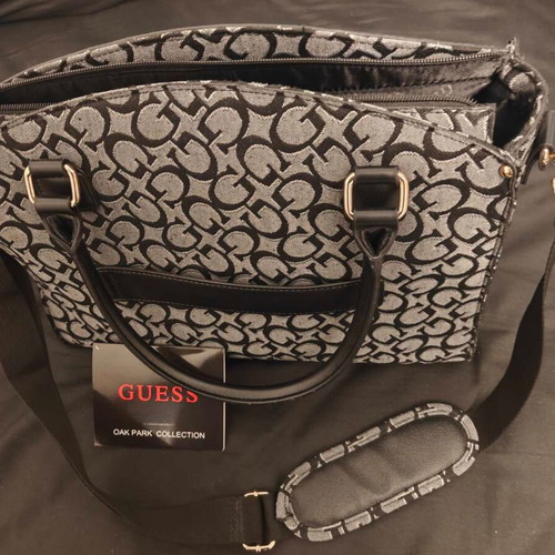 Guess women's shoulder bag new, black and gray