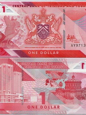 Τρινιντάντ και Τομπάγκο 1 Dollar 2020 πολυμερές τραπεζογραμμάτιο καινούργιο