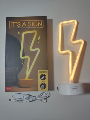 Neon-Effect Led Lamp σχήμα κεραυνός, καινούργιο, warm white