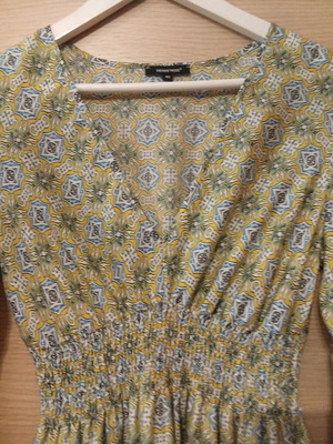 Silk women's dress Denny Rose like new, size S/M, multicolor