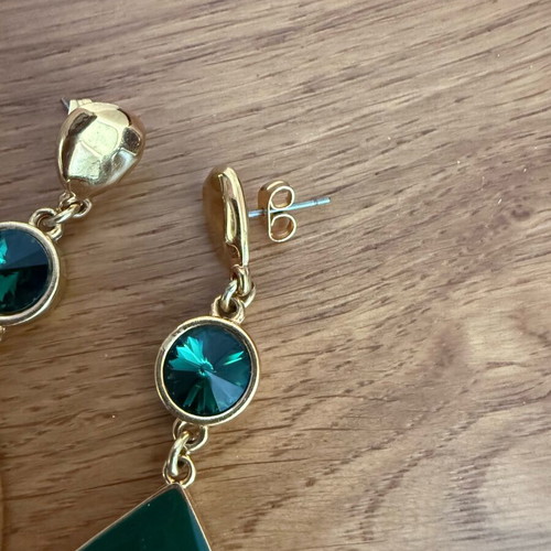 Vintage gold stainless steel earrings like new in cypress color