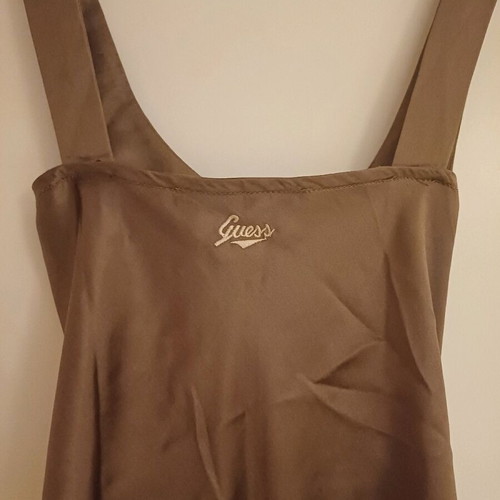Guess silk top and gold evening Zara pullover like new size Large