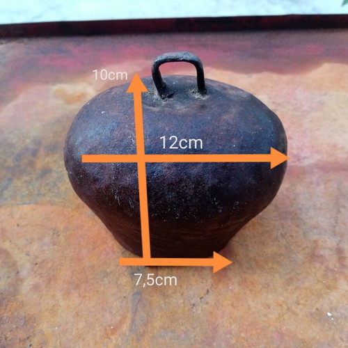 Handmade Vintage Forged Metal Bell used