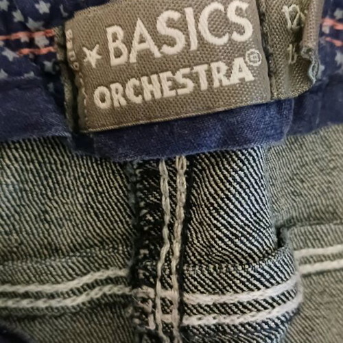 Elastic jeans size M like new, blue with adjustable waist