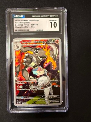 Pokemon Team Rocket's Houndoom #191 Destined Rivals CGC 10 new