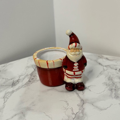 Santa Claus candle holder used