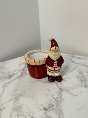 Santa Claus candle holder used