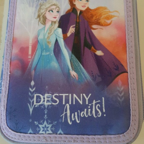 Frozen school pencil case double new filled