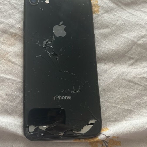 Apple iPhone 8 used, broken back, button not working, 64GB