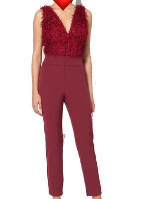 Mind Matter red one-piece jumpsuit like new, evening